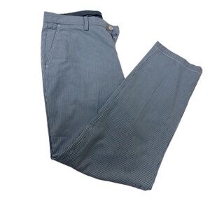 Nautica Women's Blue, White Striped Pants - 32W x 30L